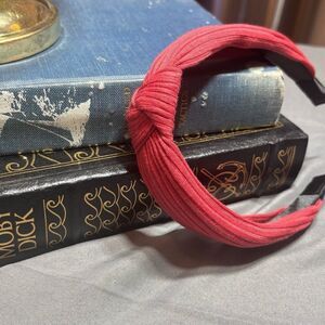 Elegant Red Knotted Headband New! Fashion Headband for Women & Girls Wide Top Kn